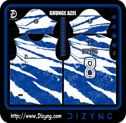 Efecto Grunge Azul Blanco