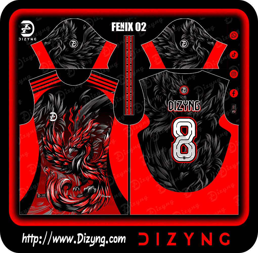 Fenix 02 Rojo Negro Fenix 02 Rojo Negro - Imagen 1
