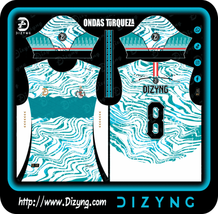 Ondas Turqueza Lineas Licuado
