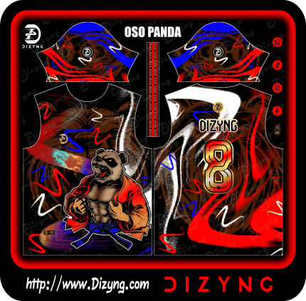 Oso Panda Neon Speed Retro