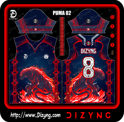 Puma 02 Furia de Fuego Rojo Azul