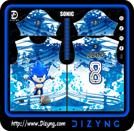 Sonic Kit Pincelada Grunge Azul